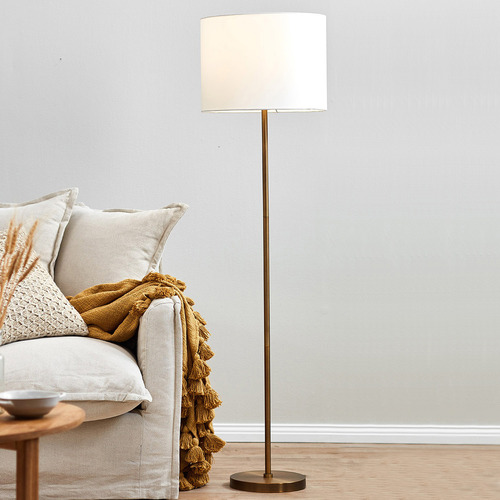 Gold finish floor deals lamp